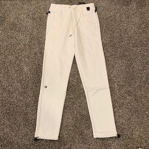 Converse white sweats size XS NEW